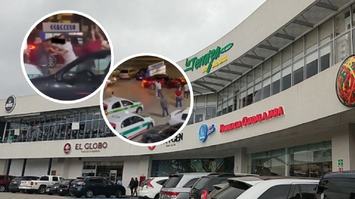 VIDEO: Graban pelea en estacionamiento de Plaza Xanat en Xalapa