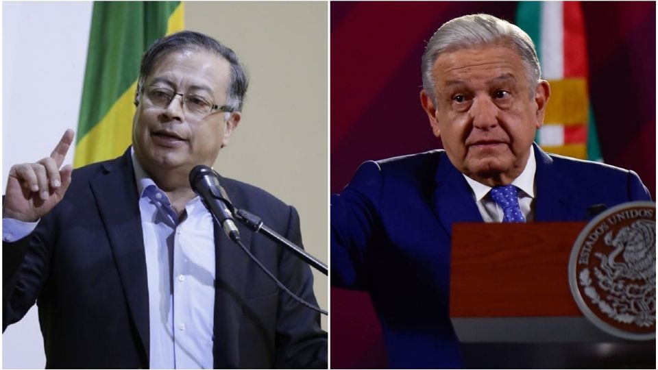 Gustavo Petro y Andrés Manuel López Obrador, presidentes de Colombia y México, respectivamente.