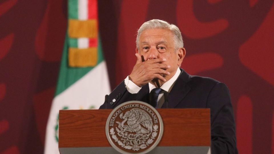 El presidente Andrés Manuel López Obrador en una de sus tradicionales mañaneras