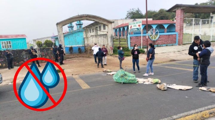 Escuela primaria suma 2 meses sin agua: Padres bloquean la Xalapa-Misantla