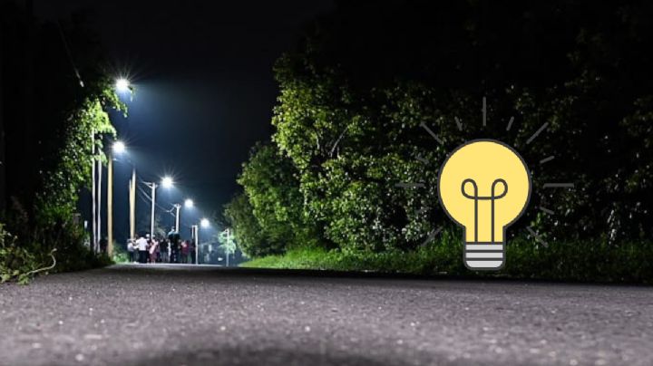 En Tecama Calería habitantes agradecen alumbrado público