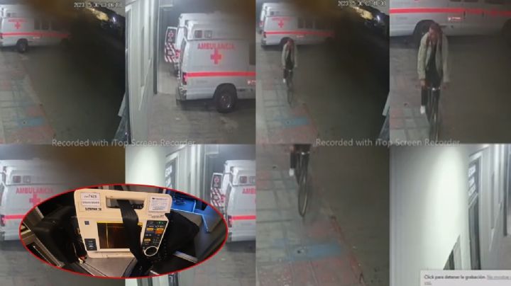 VIDEO: Atracan ambulancia de la Cruz Roja; sujeto roba equipo valuado en miles de pesos