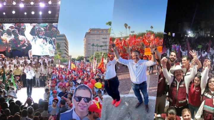 Terminan campañas electorales en Coahuila: Así fueron los cierres de campaña