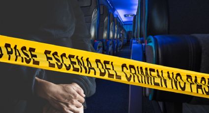 Encuentran a hombre colgado al interior de autobús de pasajeros