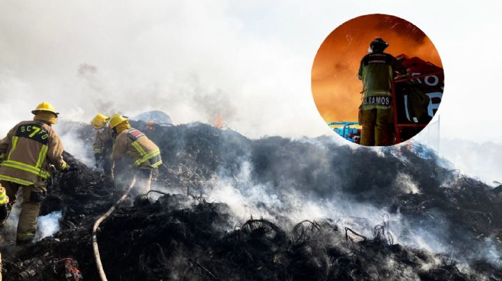 Por esto no pueden apagar incendio en el basurero de Guanajuato