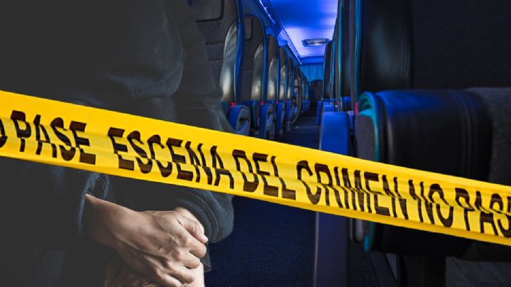 Encuentran a hombre colgado al interior de autobús de pasajeros