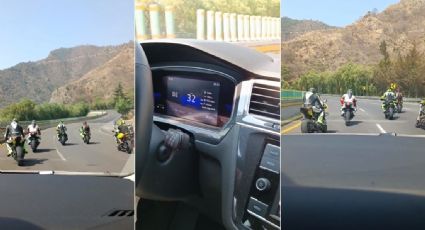 VIDEO | Otra de motociclistas: juegan y retienen tránsito en la México-Cuernavaca