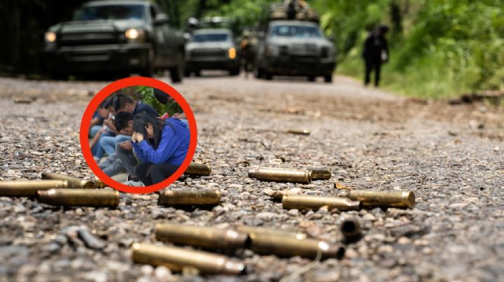 Rezan para salvarse de las balas, en Sonora VIDEO