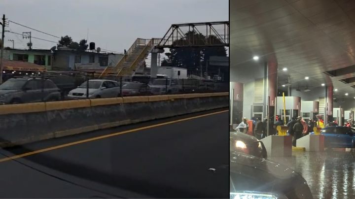 Hampones aprovechan protesta en la México-Cuernavaca para asaltar a automovilistas