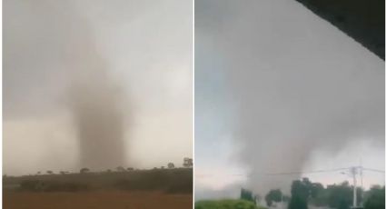Captan dos tornados en Hidalgo; así fueron | VIDEO