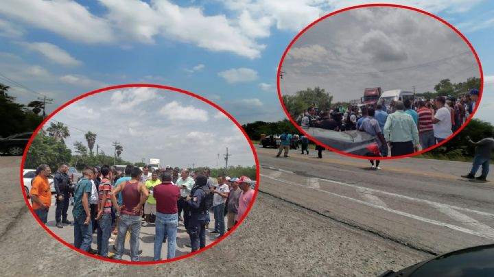 Padre denuncia a Guardia Nacional de desaparecer a sus hijos; bloquea carretera en Tamaulipas