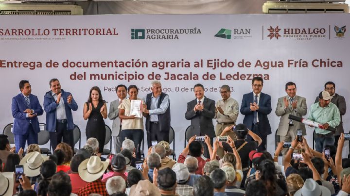 Trámite burocrático tardó 57 años, ejido de Jacala al fin tiene sus escrituras
