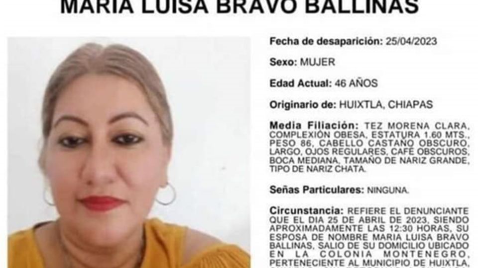 En las últimas semanas en Huixtla se han registrado cuatro desapariciones de mujeres, incluida la de María Luisa