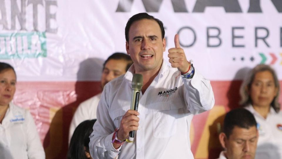 El candidato a gobernador de la Alianza Ciudadana por la Seguridad, Manolo Jiménez