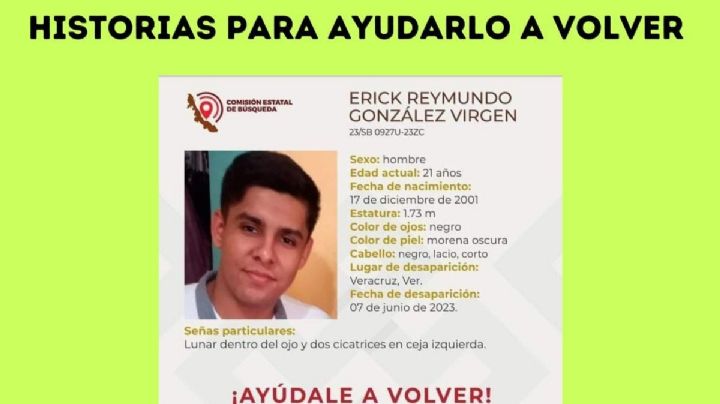 Erick González: usan redes para buscar a joven desaparecido en Veracruz