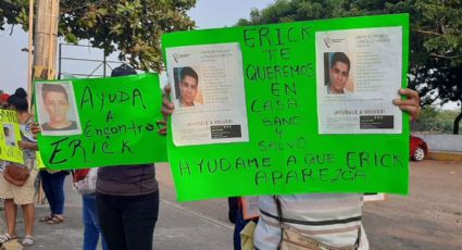 Con protesta en la Fiscalía de Las Bajadas, exigen búsqueda de Erick González