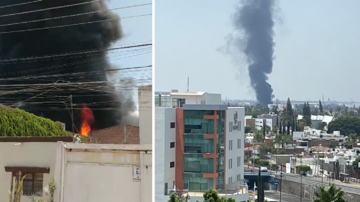 Incendio arrasa con fábrica de suelas en el Granjeno Sur