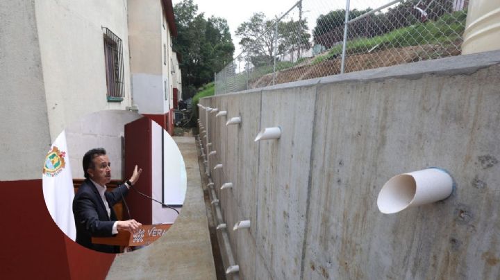 Así es el muro de contención contra deslaves en Xalapa 2000