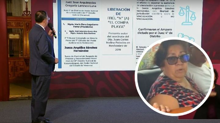 Exhiben en mañanera a jueza de Veracruz por "liberar a delincuente"