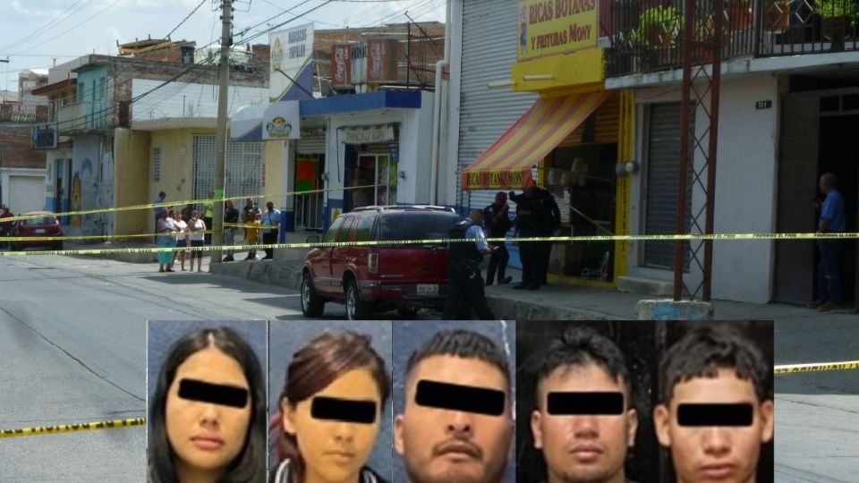 Grupo de extorsionadores colombianos capturados recientemente. En junio del año pasado, el dueño de un negocio de botanas en la avenida La Merced fue asesinado presuntamente por una deuda de 'Gota a gota'.
