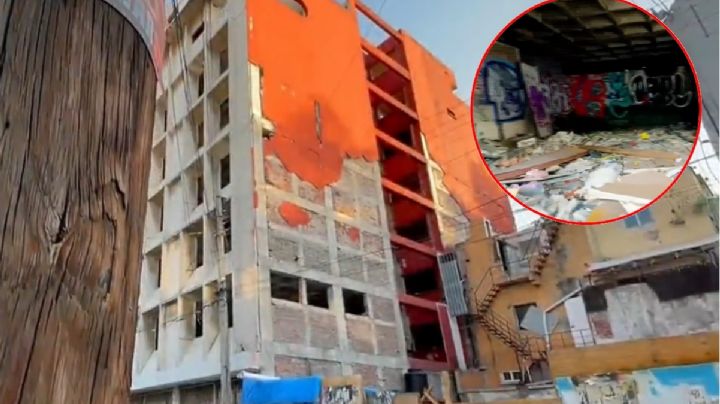Edificio abandonado en la Roma sirve de escondite para delincuentes