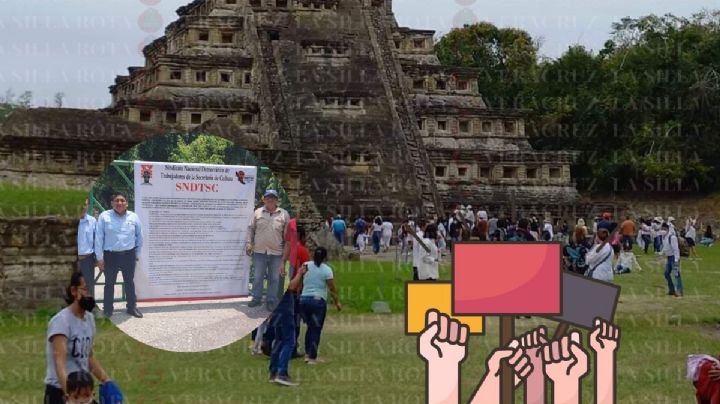 Trabajadores de El Tajín laboran bajo protesta; esto exigen