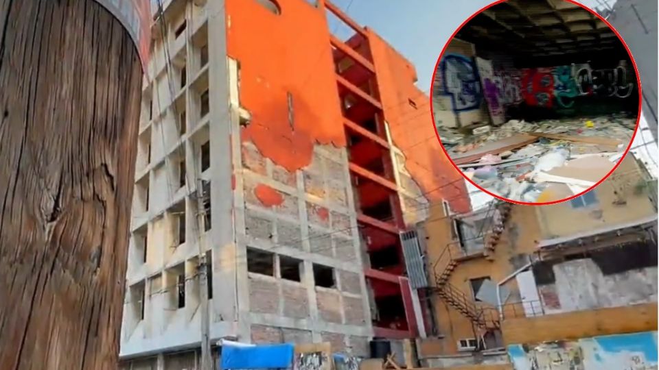 Edificio abandonado en la Roma sirve de escondite para delincuentes