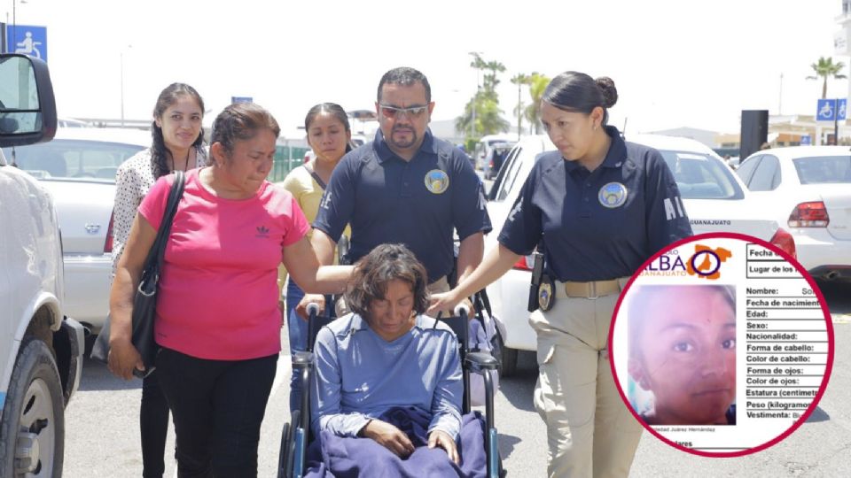 Soledad fue recibida por su familia. Agentes de la Fiscalía de Guanajuato fueron por ella a Monterrey.