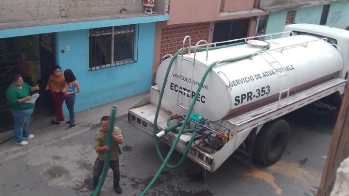 Agua potable en Ecatepec, en niveles mínimos históricos