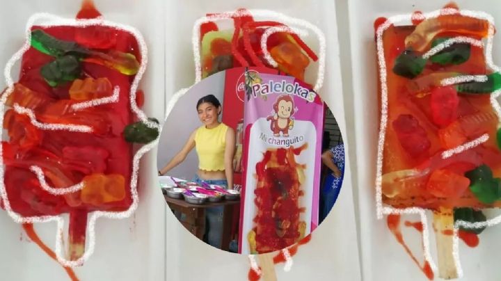 Irene aprovecha calor en Xalapa y vende paletas de hielo para costear sus estudios