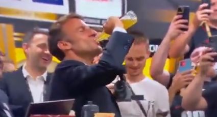 VIDEO | Macron celebra de Hidalgo, pero ¿acaso la cerveza es una Corona?