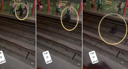 VIDEO | Pelea en el Metrorrey, avientan a persona a las vías