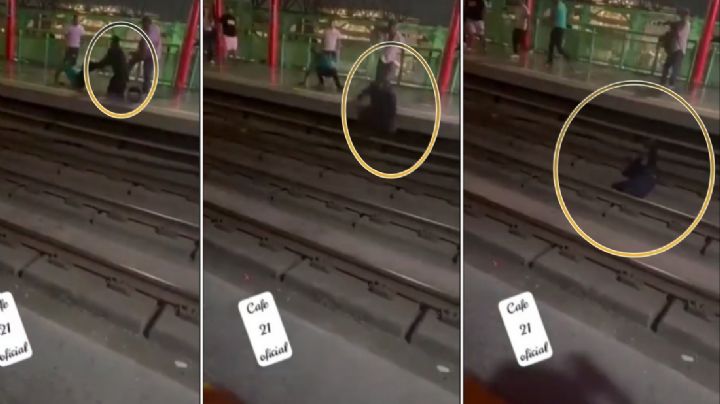 VIDEO | Pelea en el Metrorrey, avientan a persona a las vías