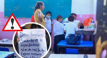 Estas escuelas en Banderilla cancelaron clases por falta de agua y bloqueo