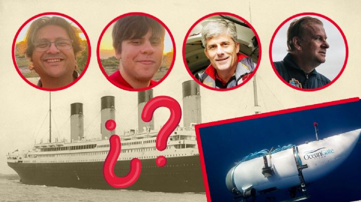 Ellos son los pasajeros del submarino que desapareció por ir a ver el TITANIC