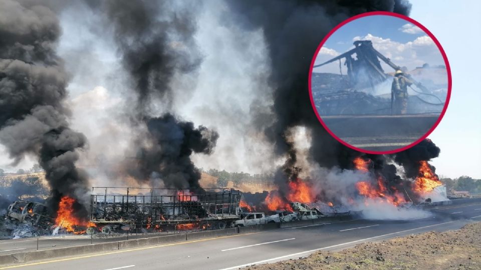 Solamente se ha encontrado un cadáver en el lugar del accidente; los rescatistas esperaban terminar de apagar el fuego para buscar más cuerpos.