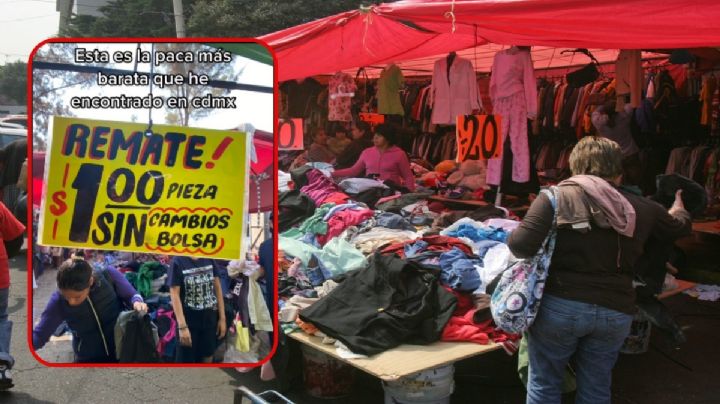 Este es el TIANGUIS de paca más BARATO de la CDMX... hay ropa de 1 PESO