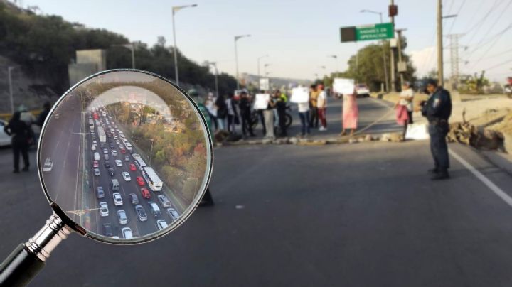Bloquean la autopista México-Pachuca; se registra violencia por desalojo