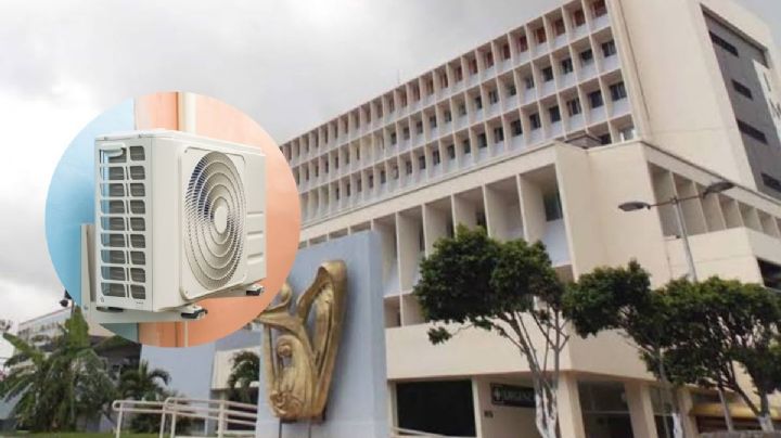 Climas funcionan en áreas prioritarias de hospital del IMSS en Veracruz