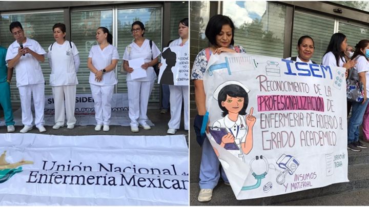 Piden enfermeros a IMSS mejores condiciones laborales