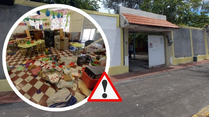 Saquean y vandalizan jardín de niños más antiguo de Veracruz