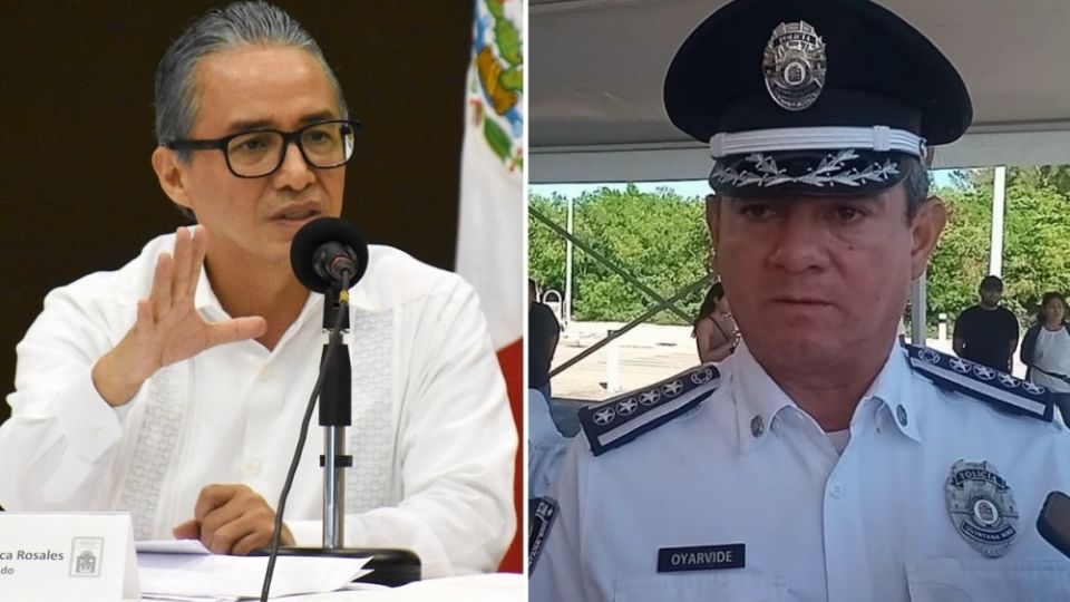 La gobernadora Mara Lezama anunció las “renuncias” de ambos funcionarios; llega Raciel López Salazar a la fiscalía y el capitán de Navío, Julio César Gómez Torres a la Secretaría de Seguridad Ciudadana