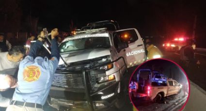 Chocan agentes de Guardia Nacional; andaban de fiesta