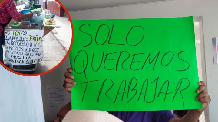 "No somos basura": Oralia, le impiden poner puesto de chilaquiles que lleva 20 años