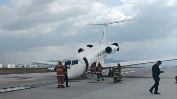 AIFA: Aeronave de la FGR procedente de Monterrey aterriza de emergencia