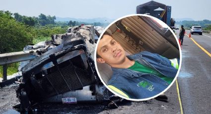 Identifican a trailero calcinado en accidente de Papantla: era de Hidalgo