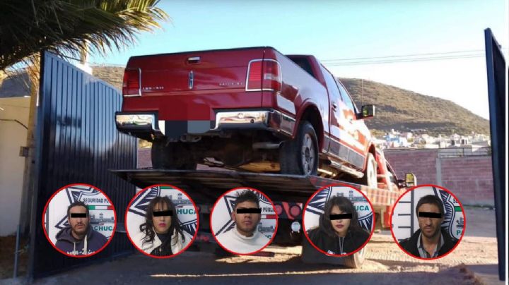 Circulaban por bulevar Colosio de Pachuca en camioneta de lujo robada; hay 5 detenidos