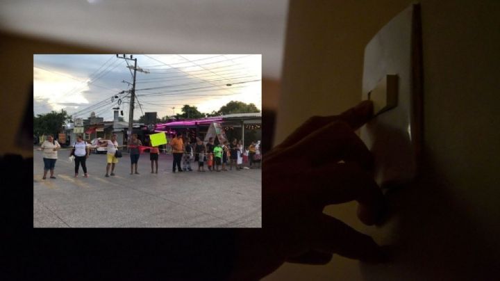 Cierran avenida JB Lobos por falta de luz en colonia de Veracruz