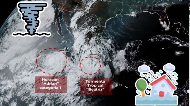 ¡Conagua lanza alerta!: Beatriz se convierte en huracán; estos estados serán los más golpeados