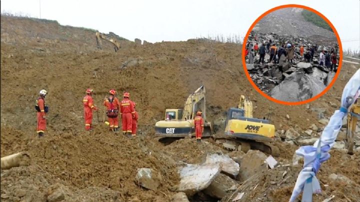 Derrumbe en una montaña deja 14 muertos y 5 desaparecidos